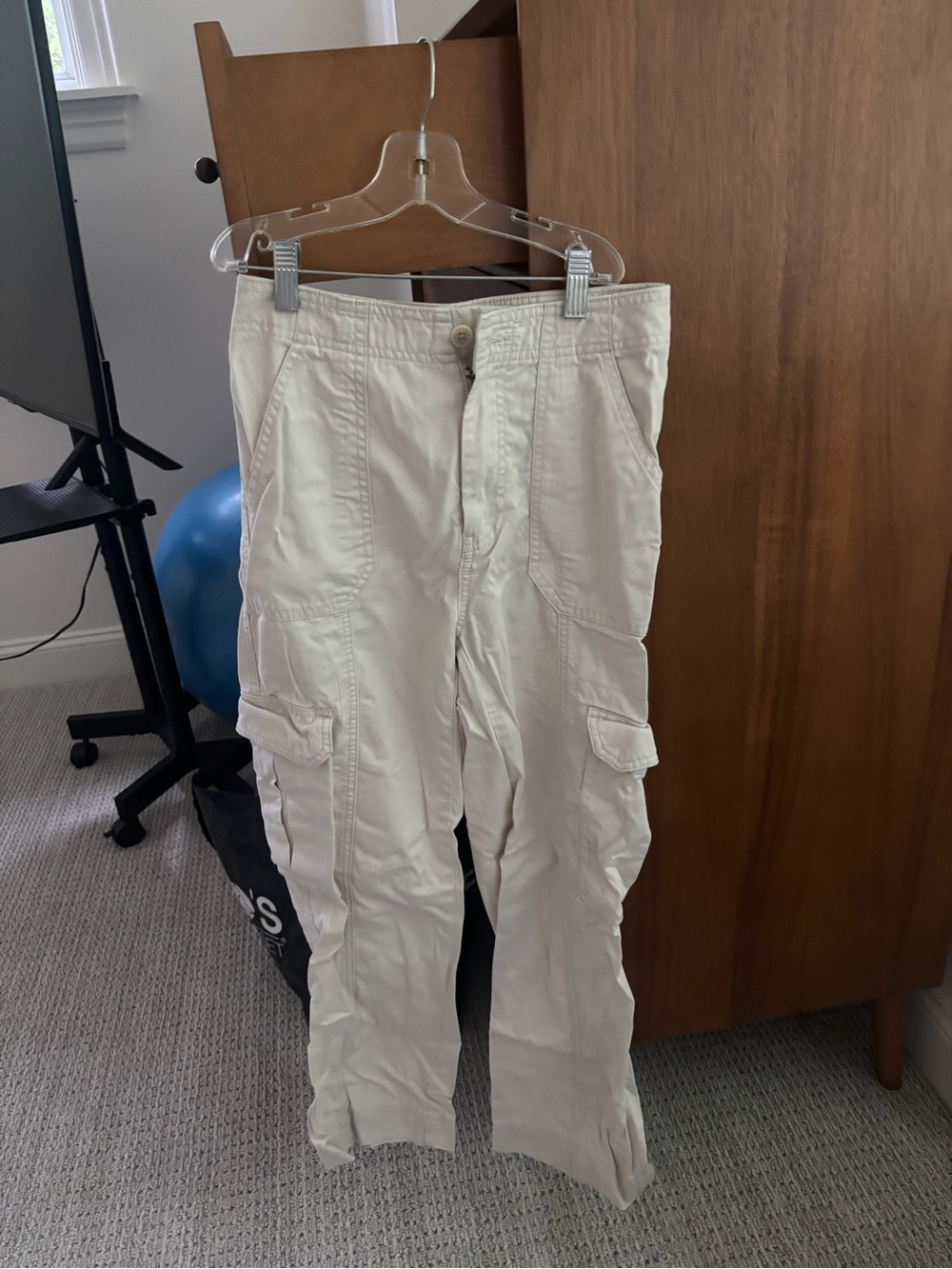 Abercrombie & Fitch Cream Cargo Pants